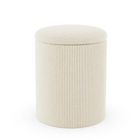 Tray Table Ribbed Storage Footstool 5