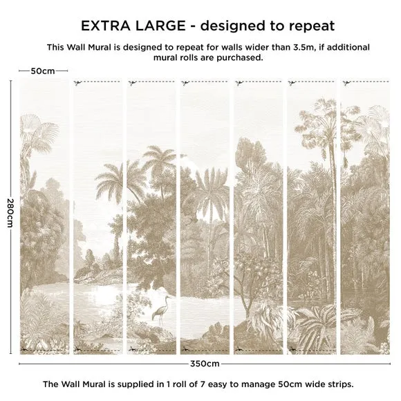 Vintage Tropical Wall Mural 4