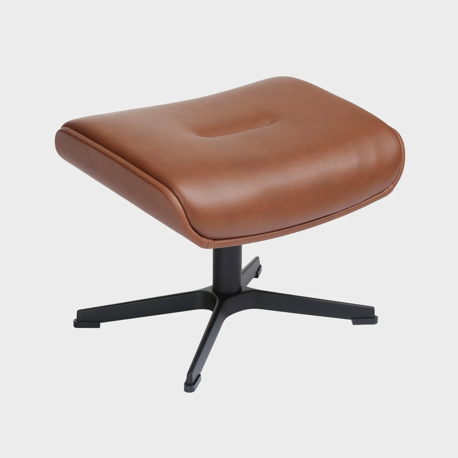 Conform Timeout X-Foot Footstool Fantasy Cognac, Brown Leather | Barker & Stonehouse