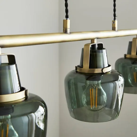 Auburn Modern 3 Light Adjustable Diner Ceiling Light 3
