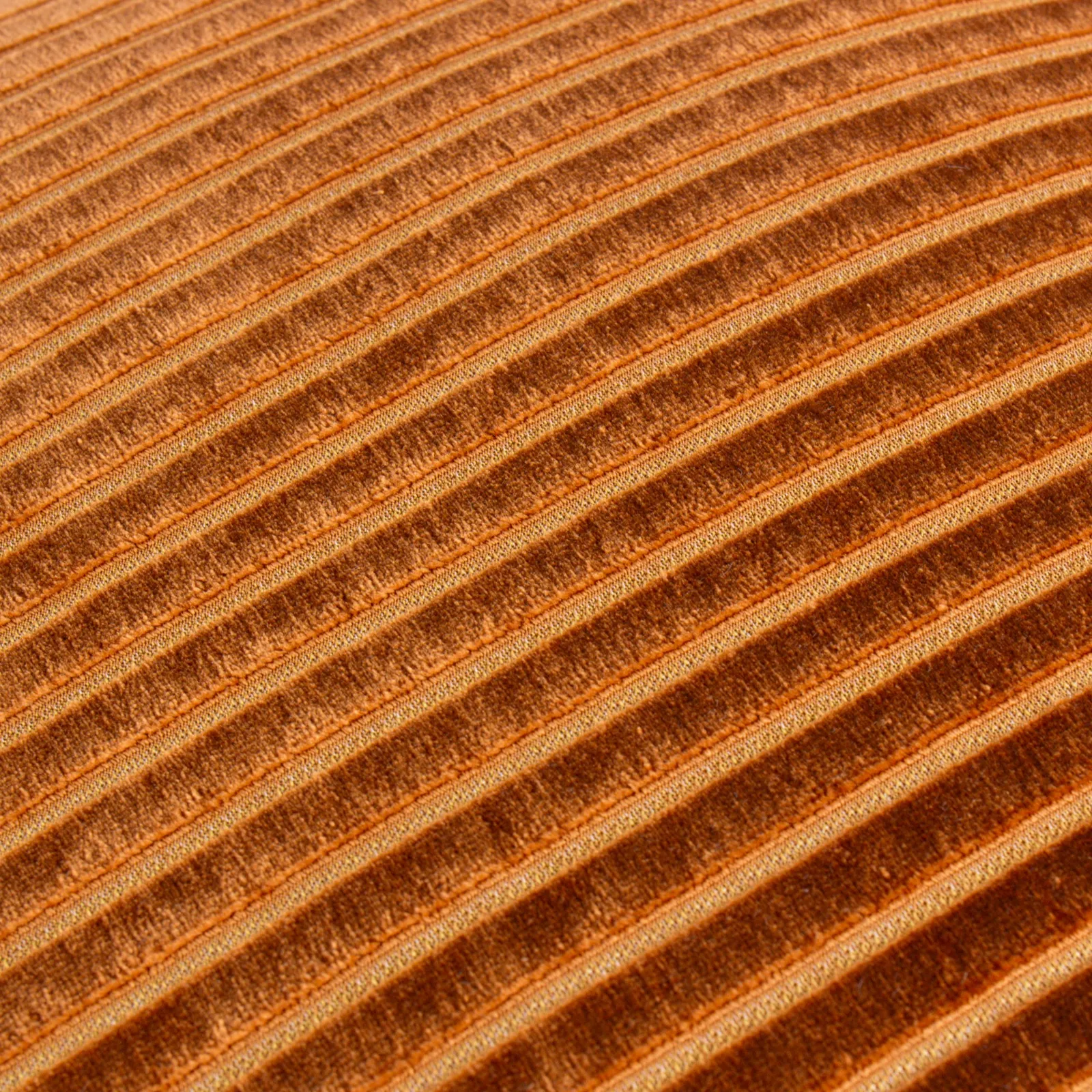 Paoletti Savoy Stripe Velvet Cushion in Bronze 5