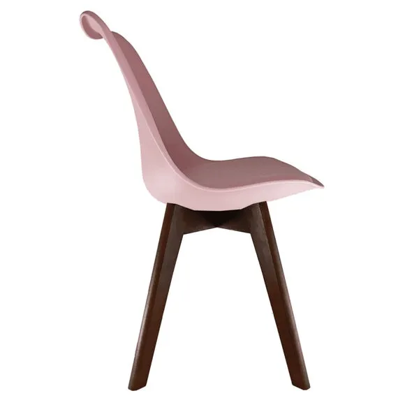 Fusion Living Soho Plastic Dining Chair with Squared Legs 4
