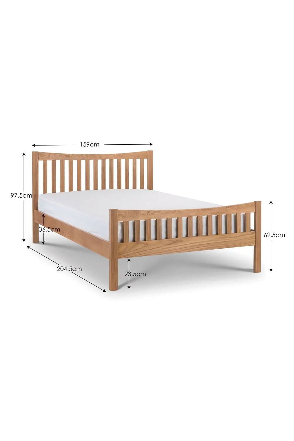 Julian Bowen Mallory High Footend Bed in Natural 4