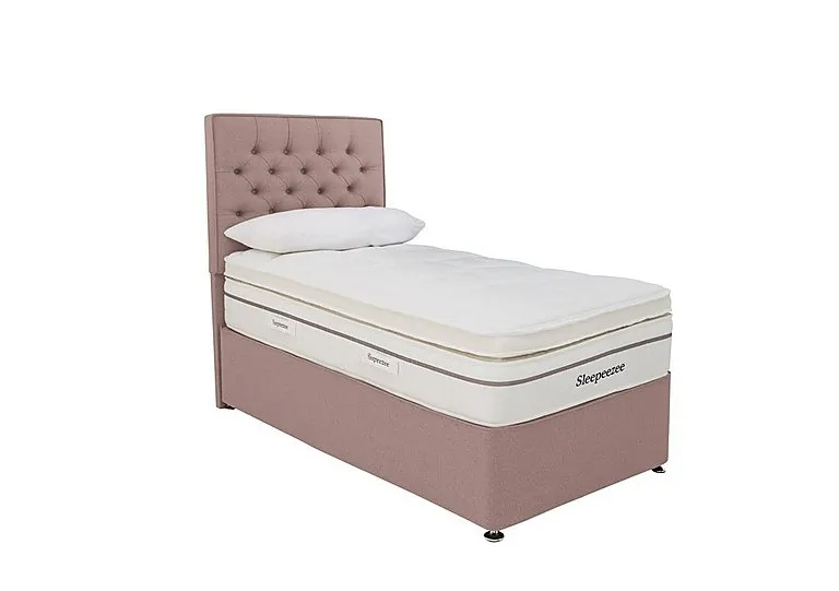 Harmony 3500 Soft Divan Set - Single - Tweed Lilac