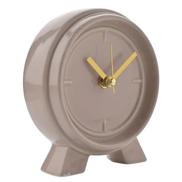 Interval Ceramic Round Mantel Clock 3