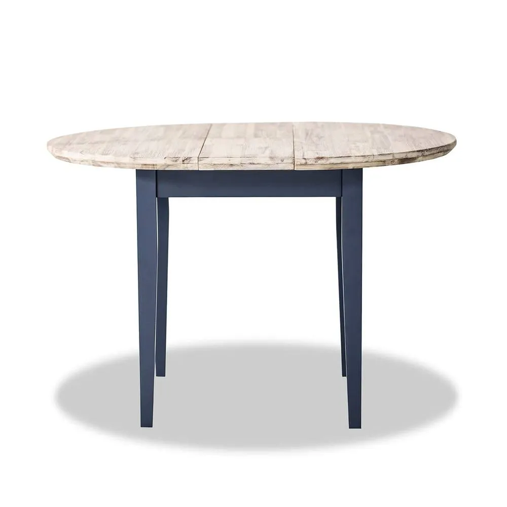 Statement Furniture Florence Round Extendable Kitchen Dining Table in Navy 3