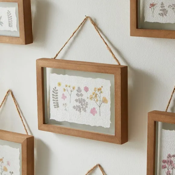 Set of 6 Pretty Boho Dried Floral Framed Prints 2