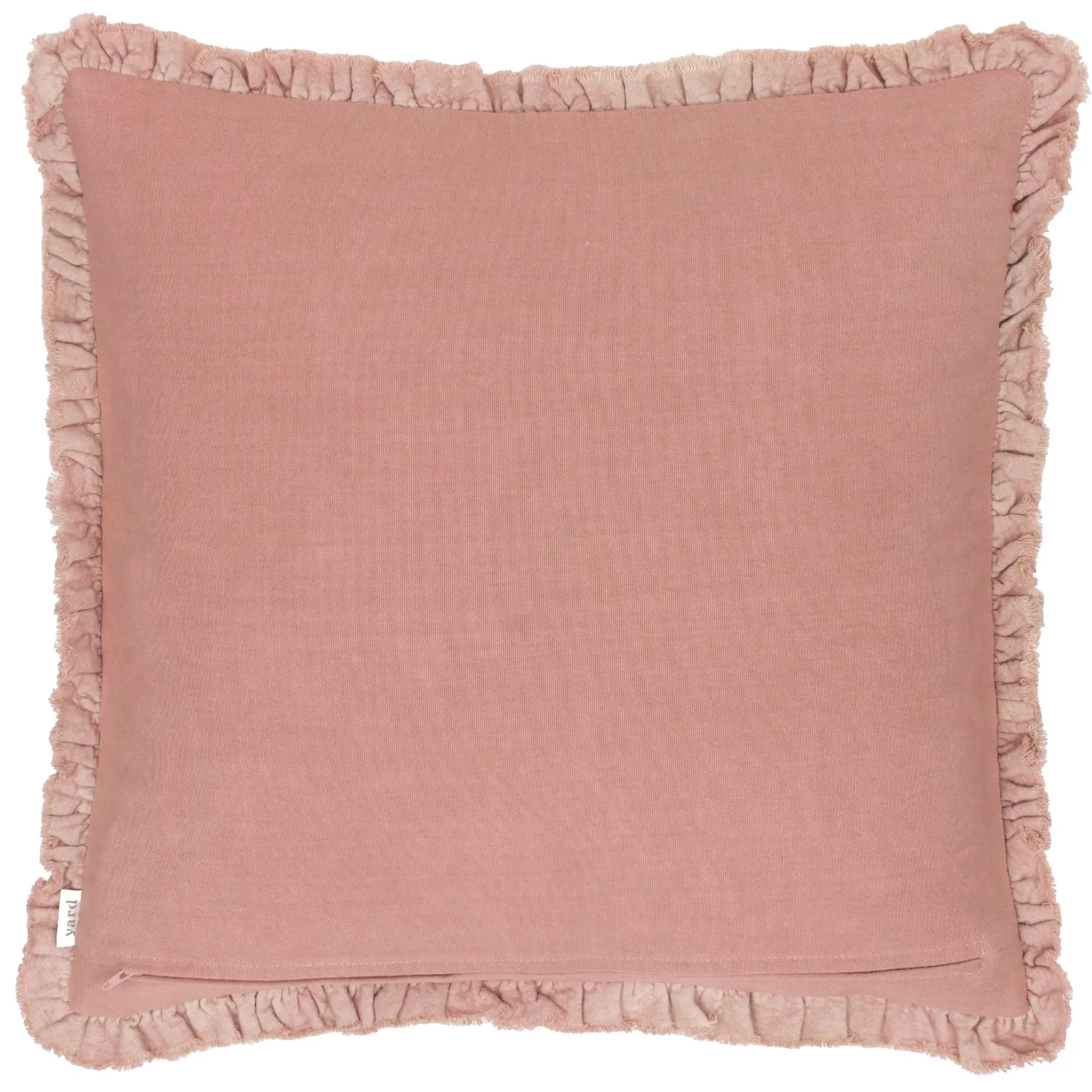 Yard Bertie 100% Cotton Velvet Cushion in Light Pink 3