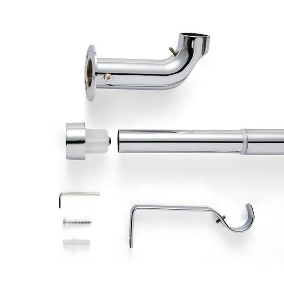 Trinity Room Darkening Extendable Metal Eyelet Curtain Pole 2