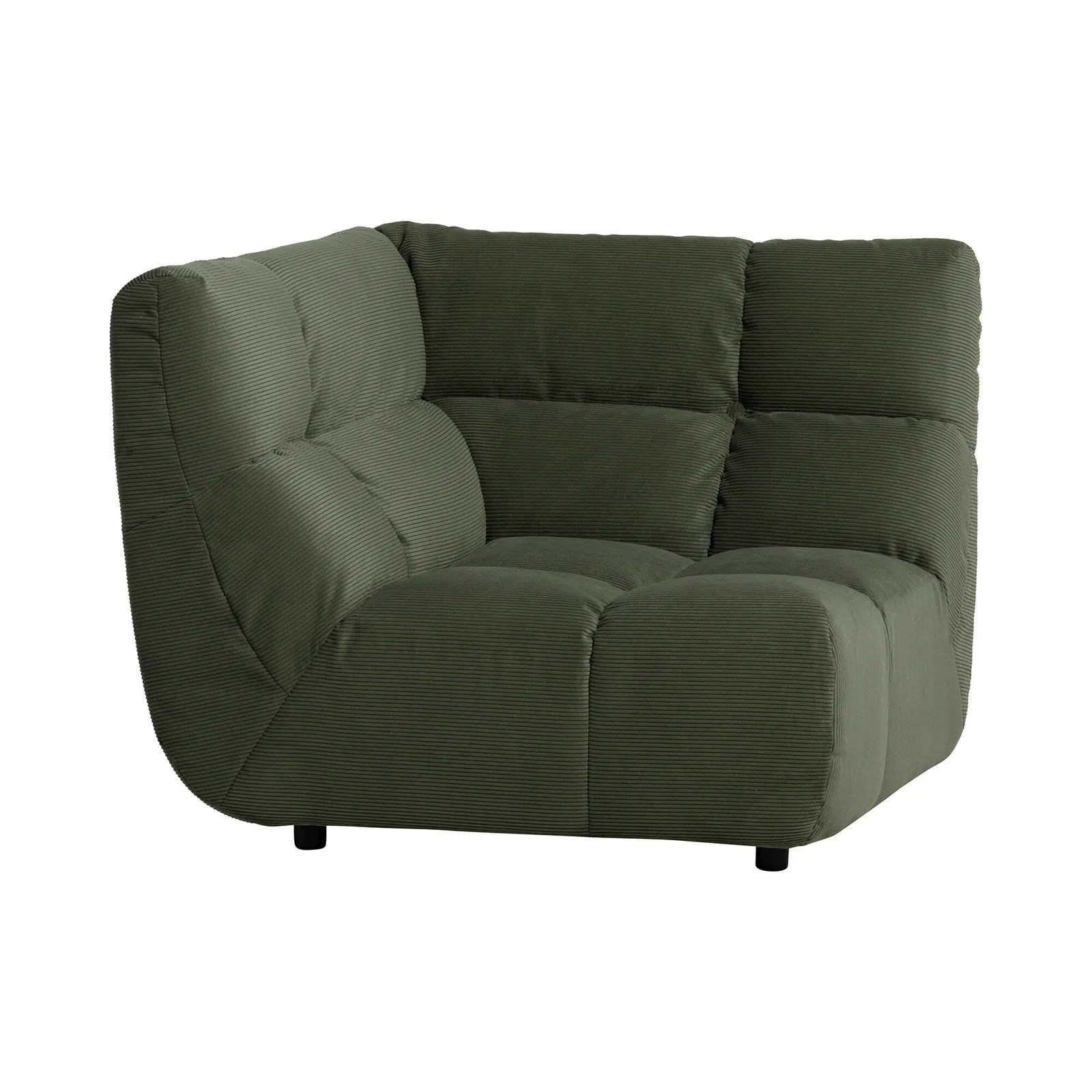 Bryce Angular Corner Small, Green Fabric | Barker & Stonehouse 2