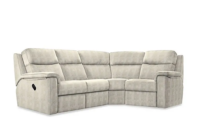 Thornbury Fabric Manual Recliner Left Hand Facing Corner Sofa - Faro Mist - Sofas and Armchairs - In Time for Christmas