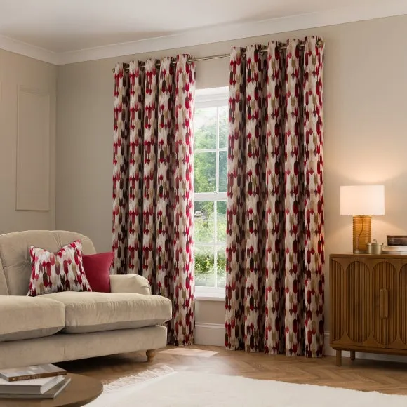 Kelso Cut Velvet Eyelet Curtains 2