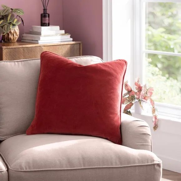 Clara Cotton Velvet Square Cushion 1