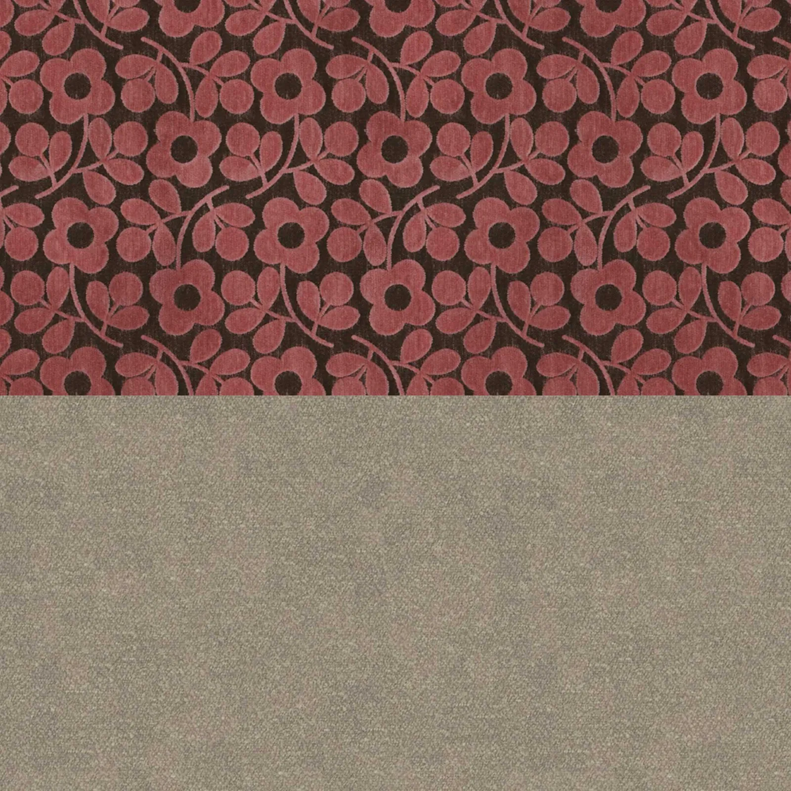 Orla Kiely Roundwood Footstool, Grey Fabric | Barker & Stonehouse 3