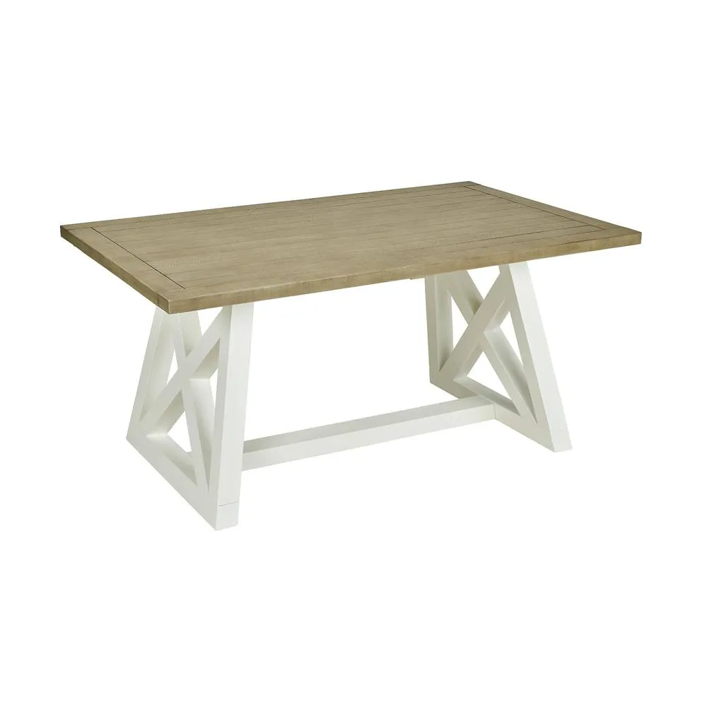 Statement Furniture Oxford White Extending Dining Table 1.6m