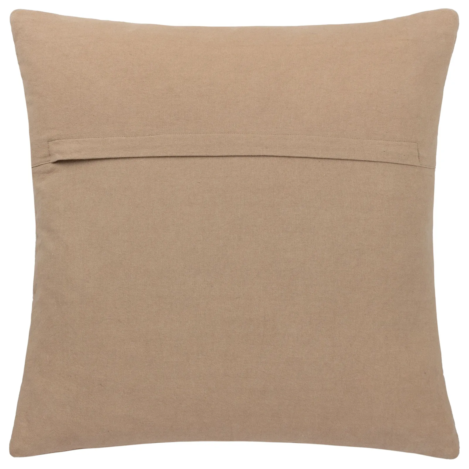 Yard Hush Stitched 100% Cotton Cushion in Taupe 3