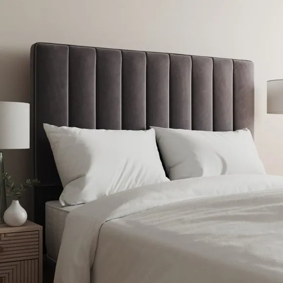 Luxury Velvet Vertical Stripe Headboard 1