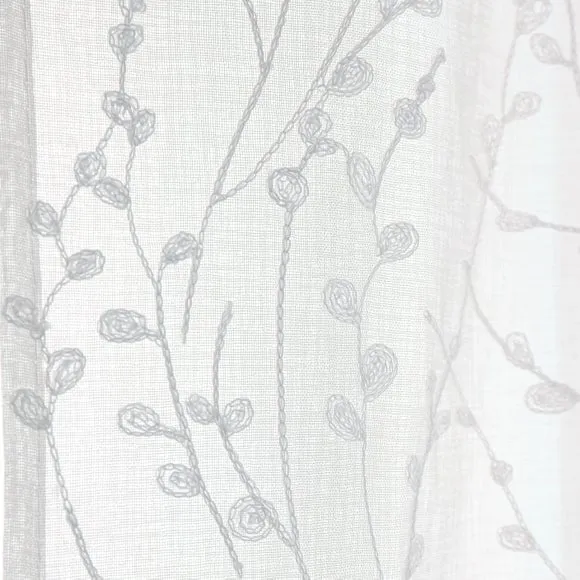 Belle Embroidery Slot Top Voile Pair 3