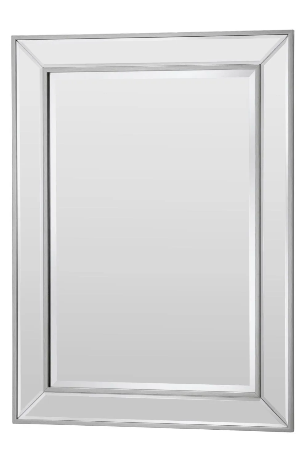 Yearn Mirrors Angled Wall Mirror Champagne 95x120.5cm in Metallic Silver 2
