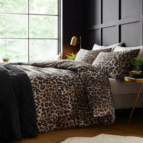 Animal Print Sateen Duvet Cover & Pillowcase Set 5