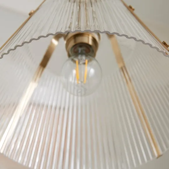 Luca Ribbed Adjustable Pendant Light 3