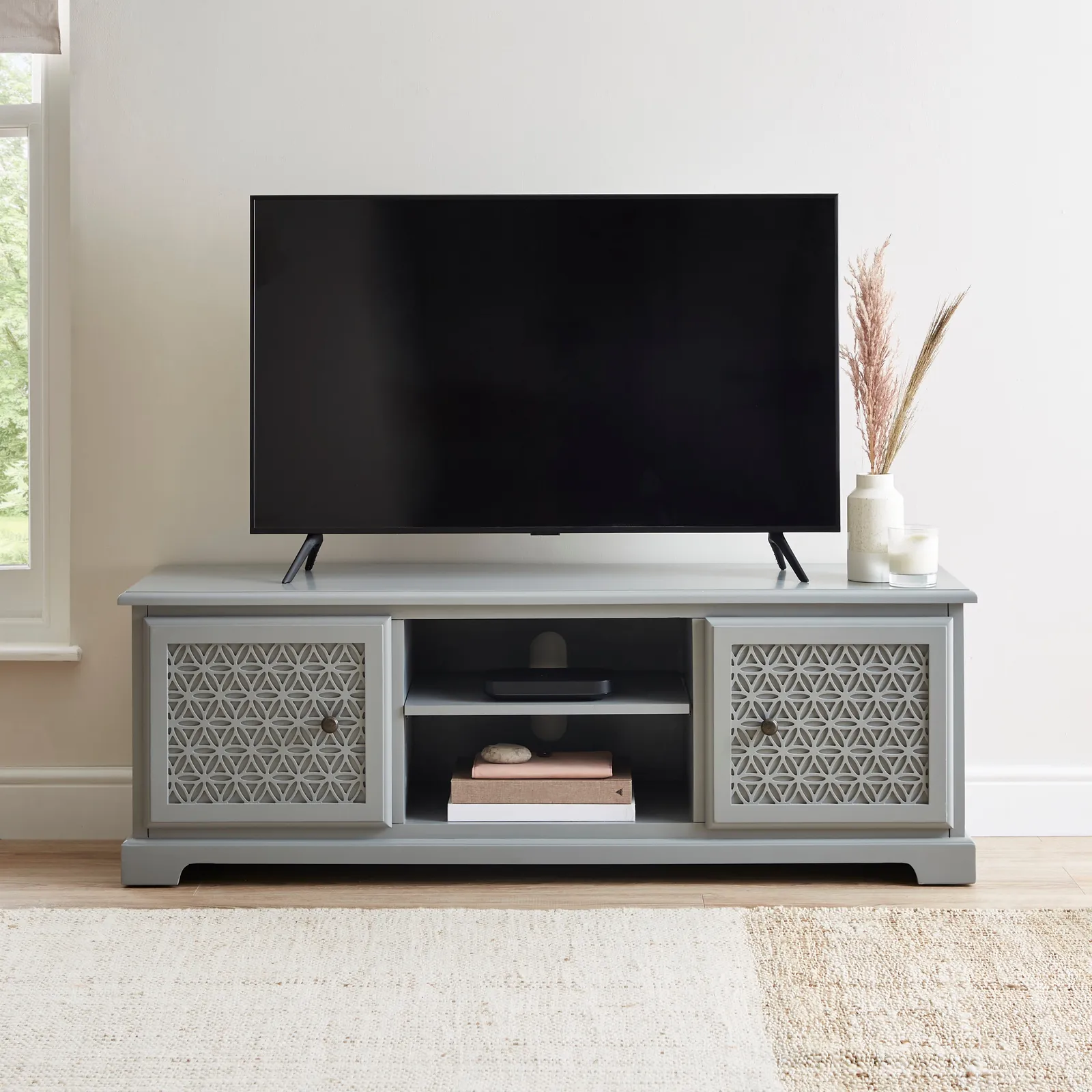 Carys Wide TV Unit Grey