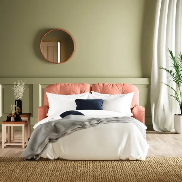 Martha Vintage Velvet 2 Seater Sofa Bed 1