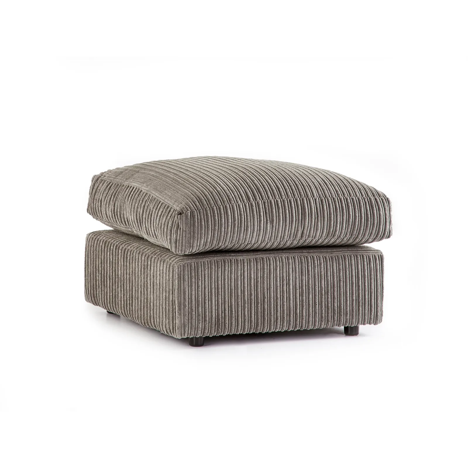 Champ Fabric Footstool Cream