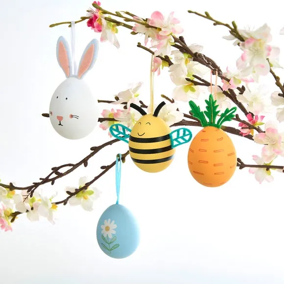 Pack of 4 Novelty Easter Egg Decorations