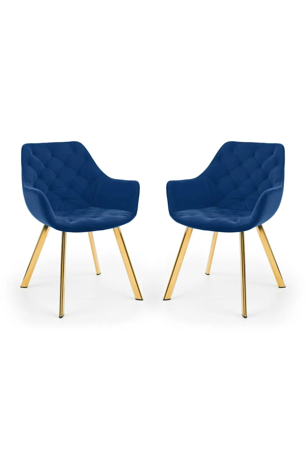 Julian Bowen Lorenzo Upholstered Dining Chair (Set of 2) in Blue 6