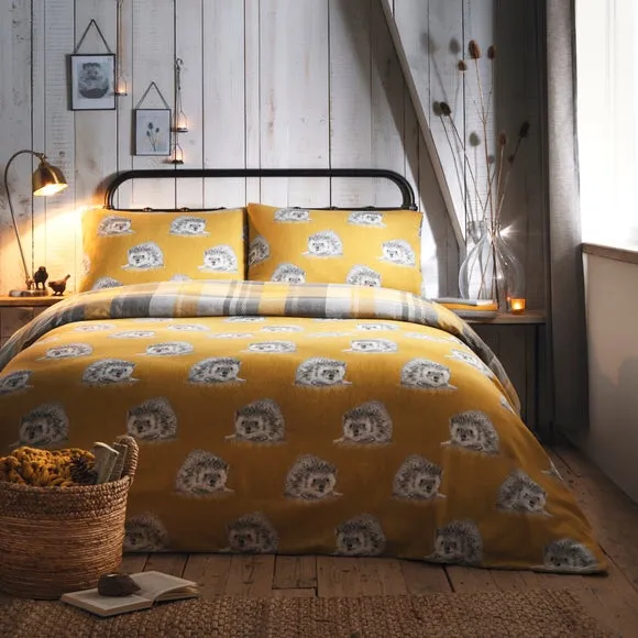 Dream & Drapes Colville Check 100% Brushed Cotton Reversible Duvet Cover & Pillowcase Set 3