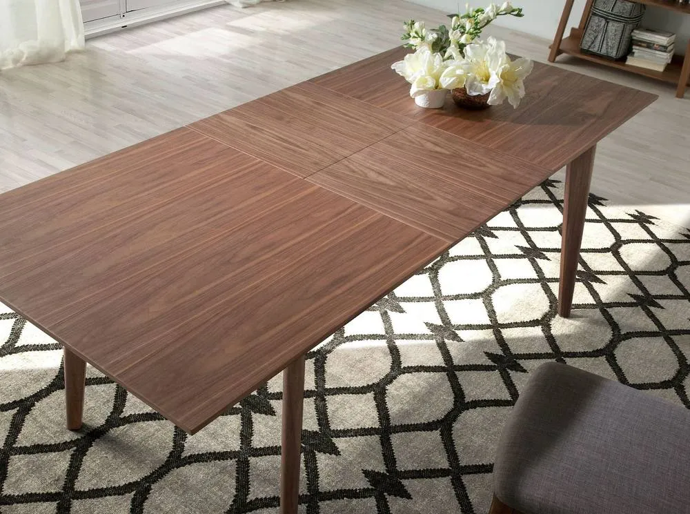 Angel Cerda Walnut Extendable Dining Table 150200 cm in Brown 4