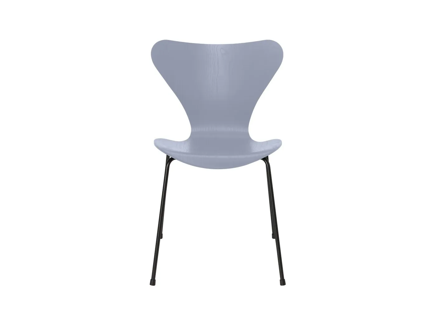Fritz Hansen Series 7 Chair Coloured Ash Lavender Blue Black Legs
