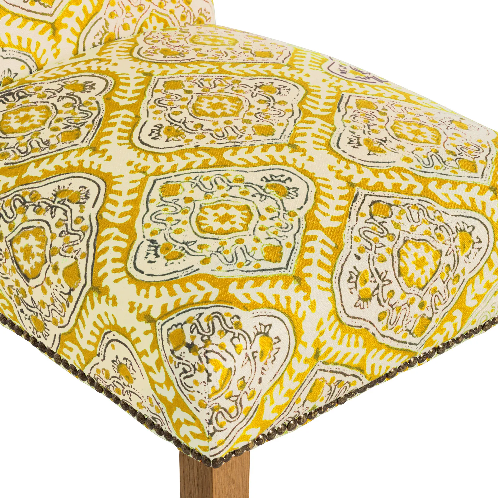 Gable X Linwood Dining Chair, Green Fabric | Barker & Stonehouse 4