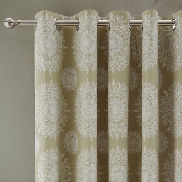 Zahara Mandala Blackout Eyelet Curtains