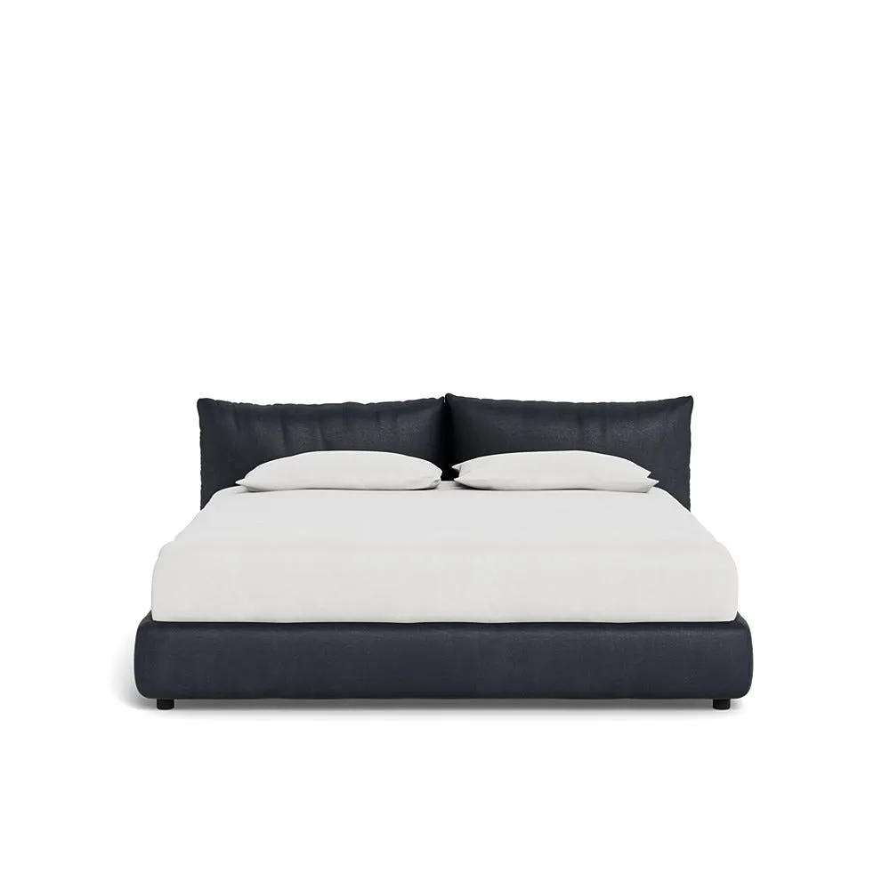 Heal's Pillow Storage Bed Super King Luxury Leather Anthracite 1