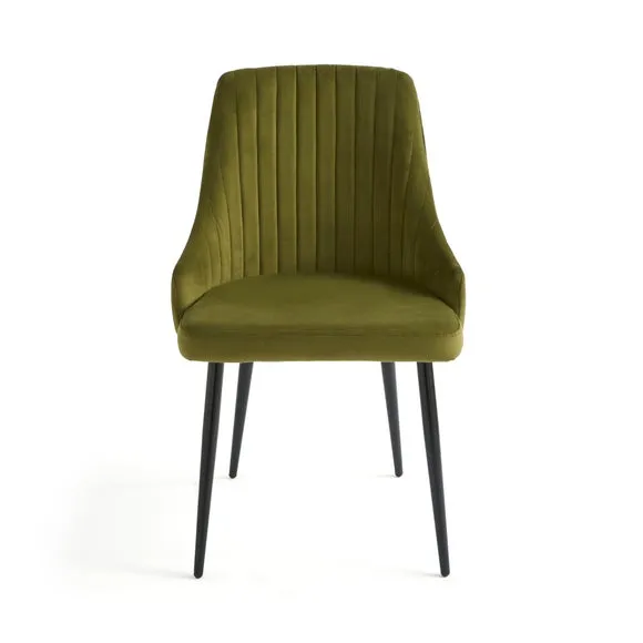 Shea Set of 2 Dining Chairs, Velvet 5