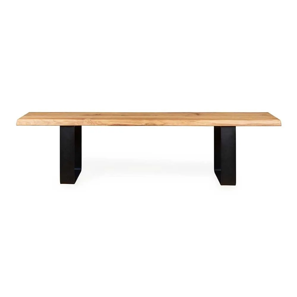 Heal's Prague Bench 240x35cm Natural Oak Straight Edge Filled 2