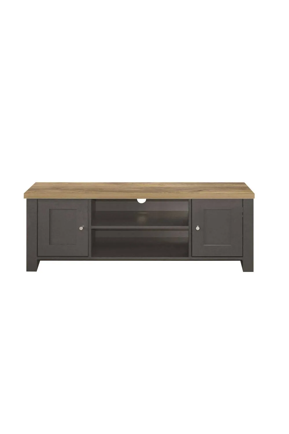 Birlea Highgate Large TV Unit in Dark Grey 6