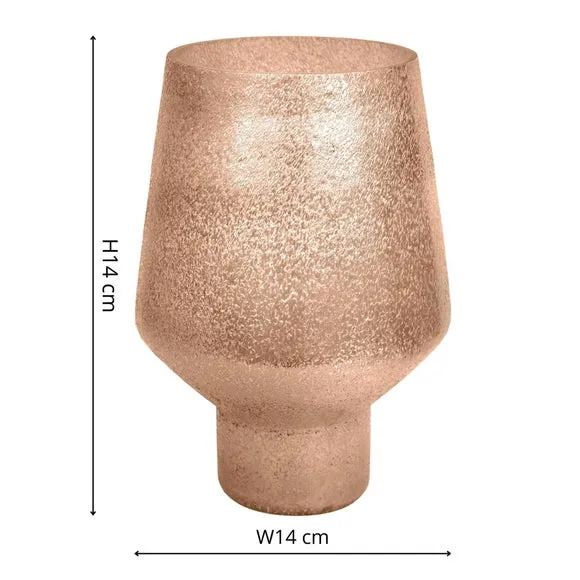 Opulent Tall Curved Metallic Glass Vase 4