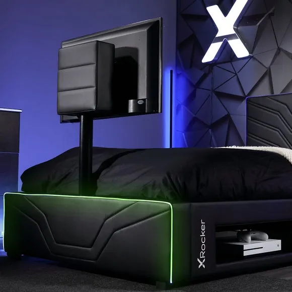 X Rocker Oracle Gaming TV Bed Frame with Neo Fibre LED 6