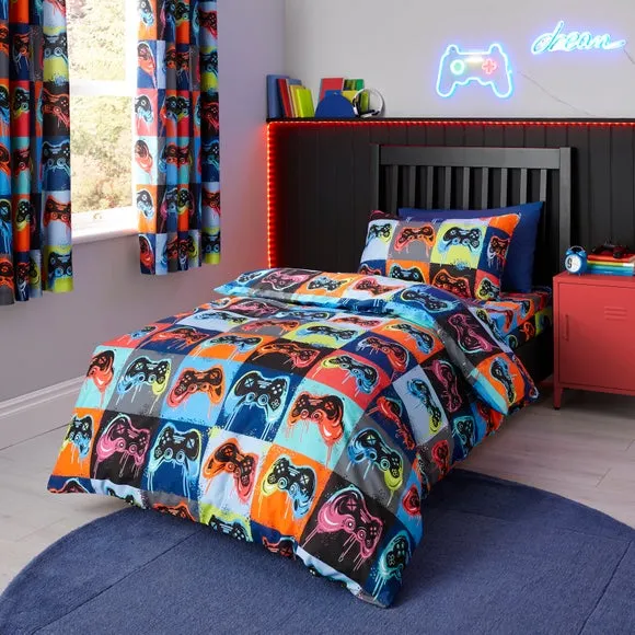 Game Mode Duvet Cover and Pillowcase Set