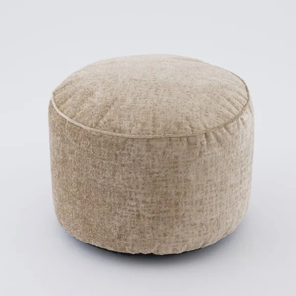 Radiance Chenille Round Pouffe 3