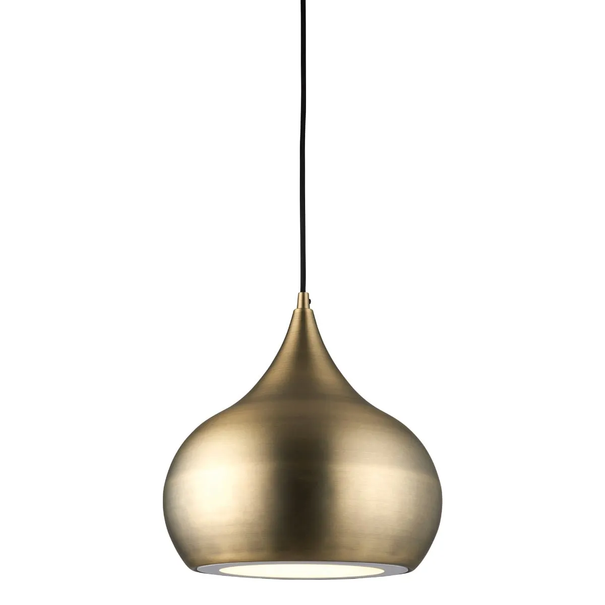 Brass Teardrop Pendant Light, Gold Metal | Barker & Stonehouse