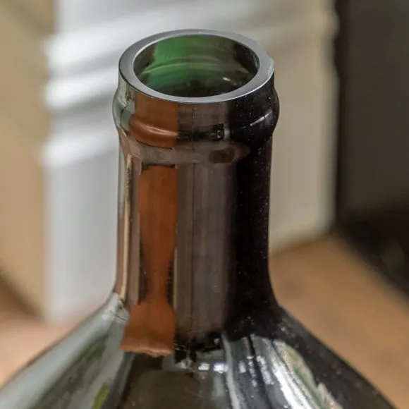 Crossland Grove Sevran Giant Glass Bottle Vase Olive 640Mm, Green 2