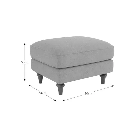 Beatrice II Soft Tonal Chenille Footstool 5