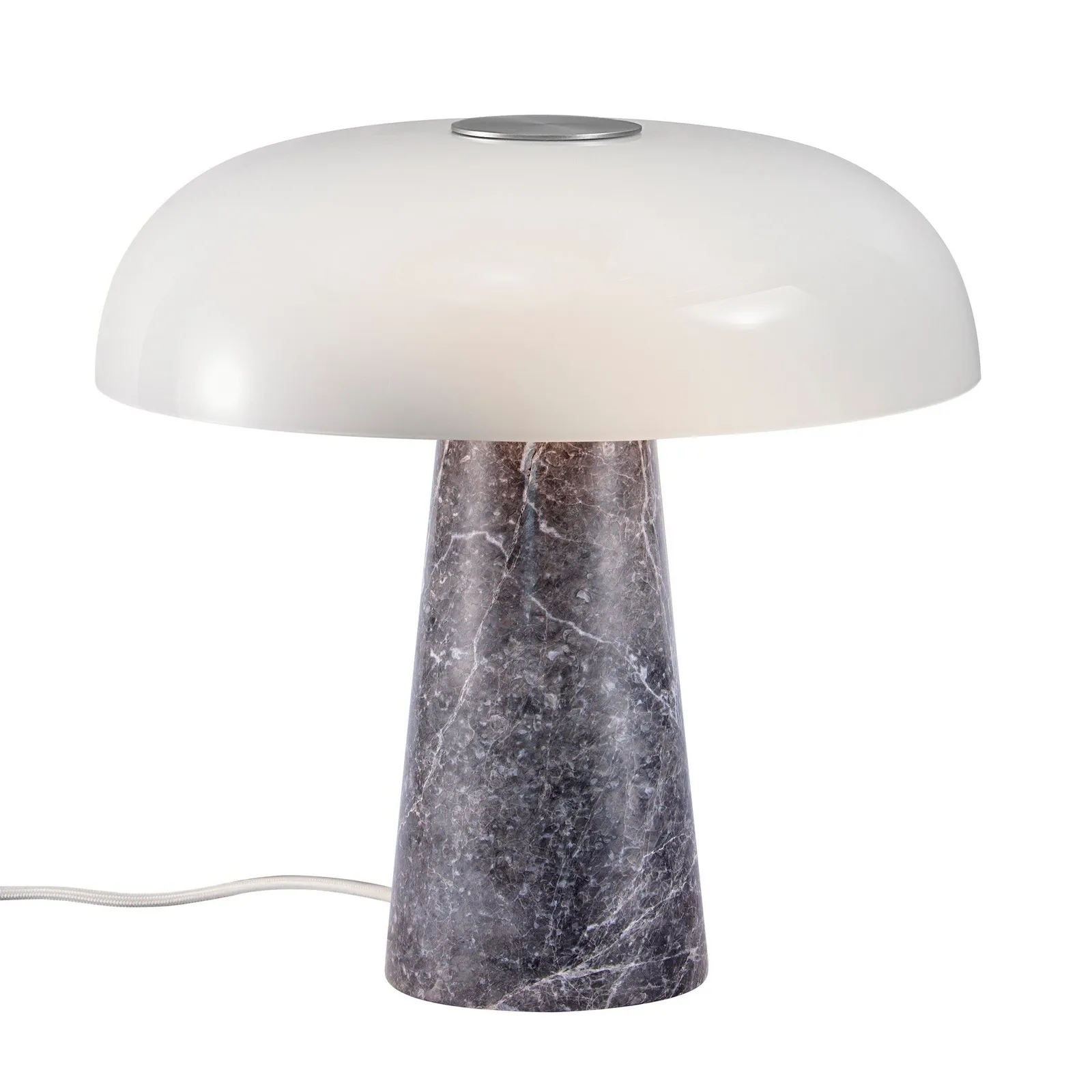 Nordlux Glossy Table Lamp Grey Marble Livingroom E27 Switch 3
