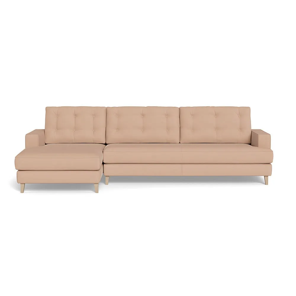 Heal's Mistral Left Hand Facing Corner Sofa Capelo Linen-Cotton Rosedale Natural Feet 1
