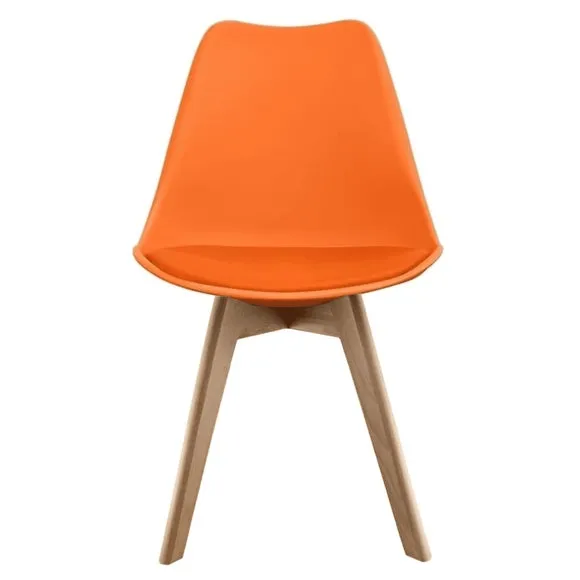 Fusion Living Soho Plastic Dining Chair with Squared Legs 3