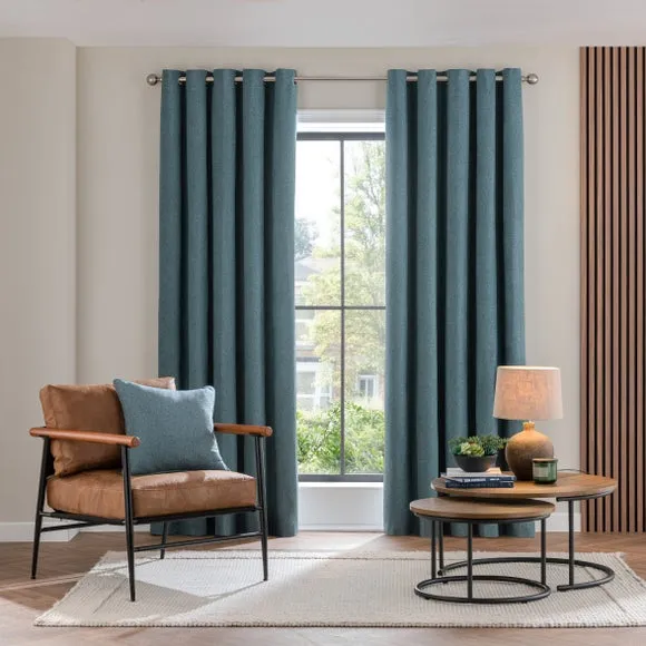 Luna Brushed Eyelet Curtains (Blackout Available) 2